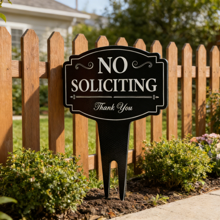 No Soliciting Sign