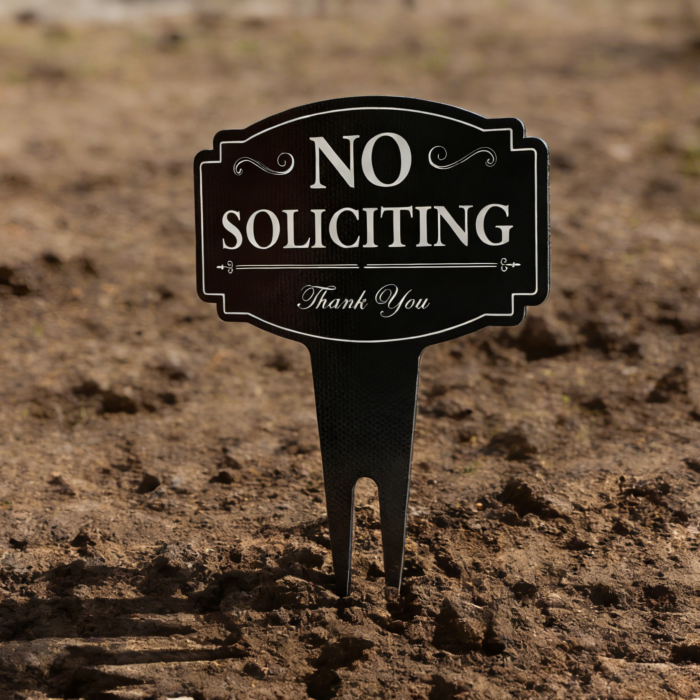Outdoor Metal Yard Sign