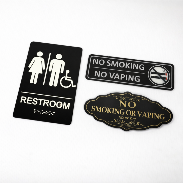 ADA Braille Unisex Bathroom Signs