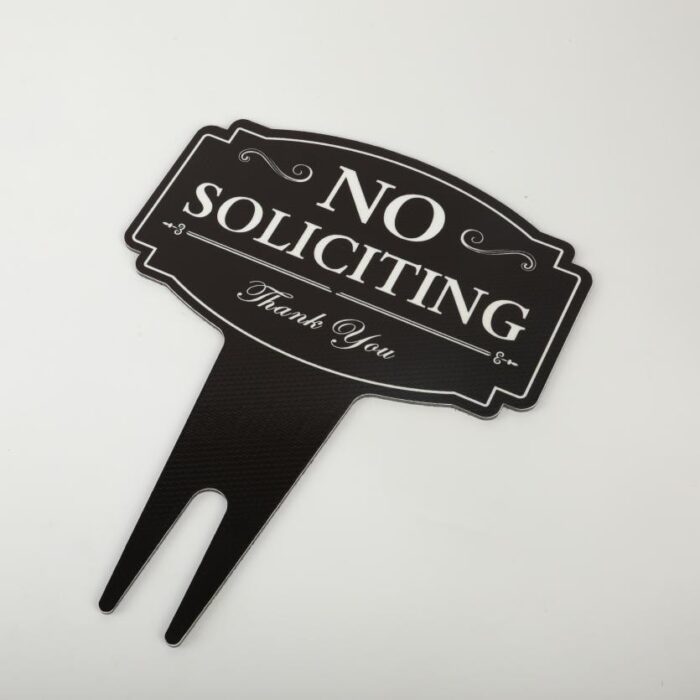 No Soliciting Sign, Outdoor Metal Yard Sign