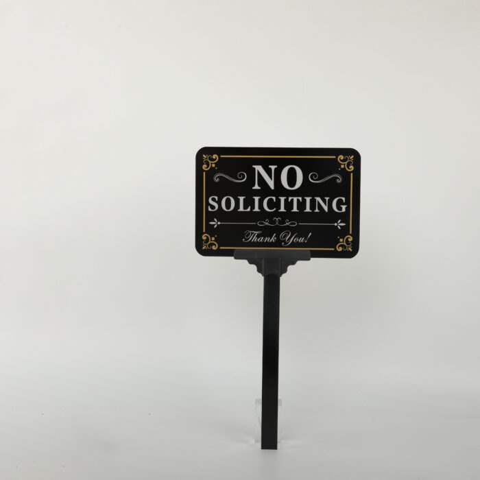 No Soliciting Sign